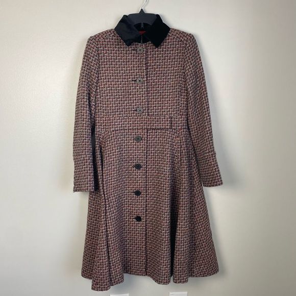 Isaac Mizrahi Jackets & Blazers - Isaac Mizrahi Wool Skater Tweed Coat XS